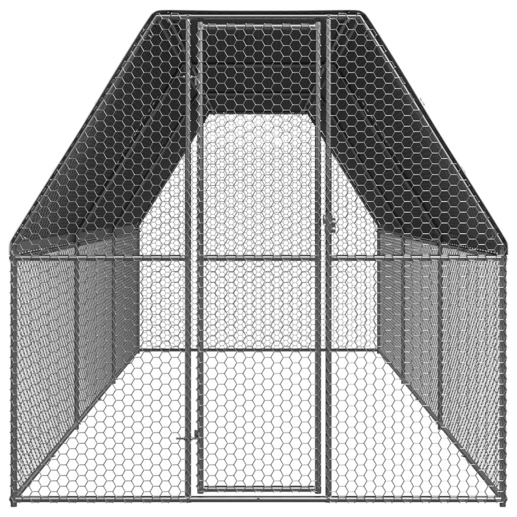 Lauko narvas viščiukams, 2x6x2m, galvanizuotas plienas