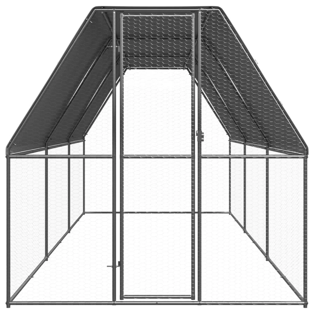 Lauko narvas viščiukams, 2x6x2m, galvanizuotas plienas