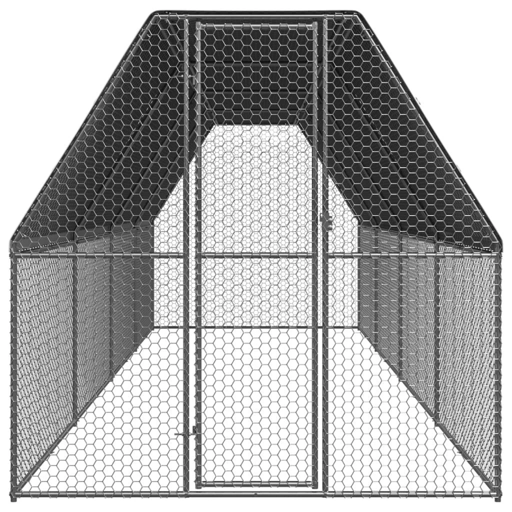Lauko narvas viščiukams, 2x8x2m, galvanizuotas plienas