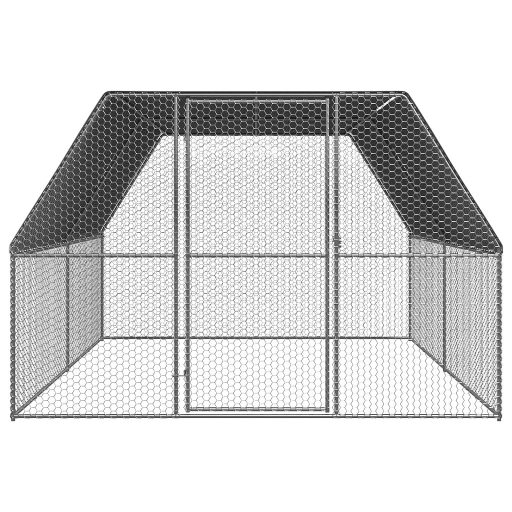 Lauko narvas viščiukams, 3x4x2m, galvanizuotas plienas