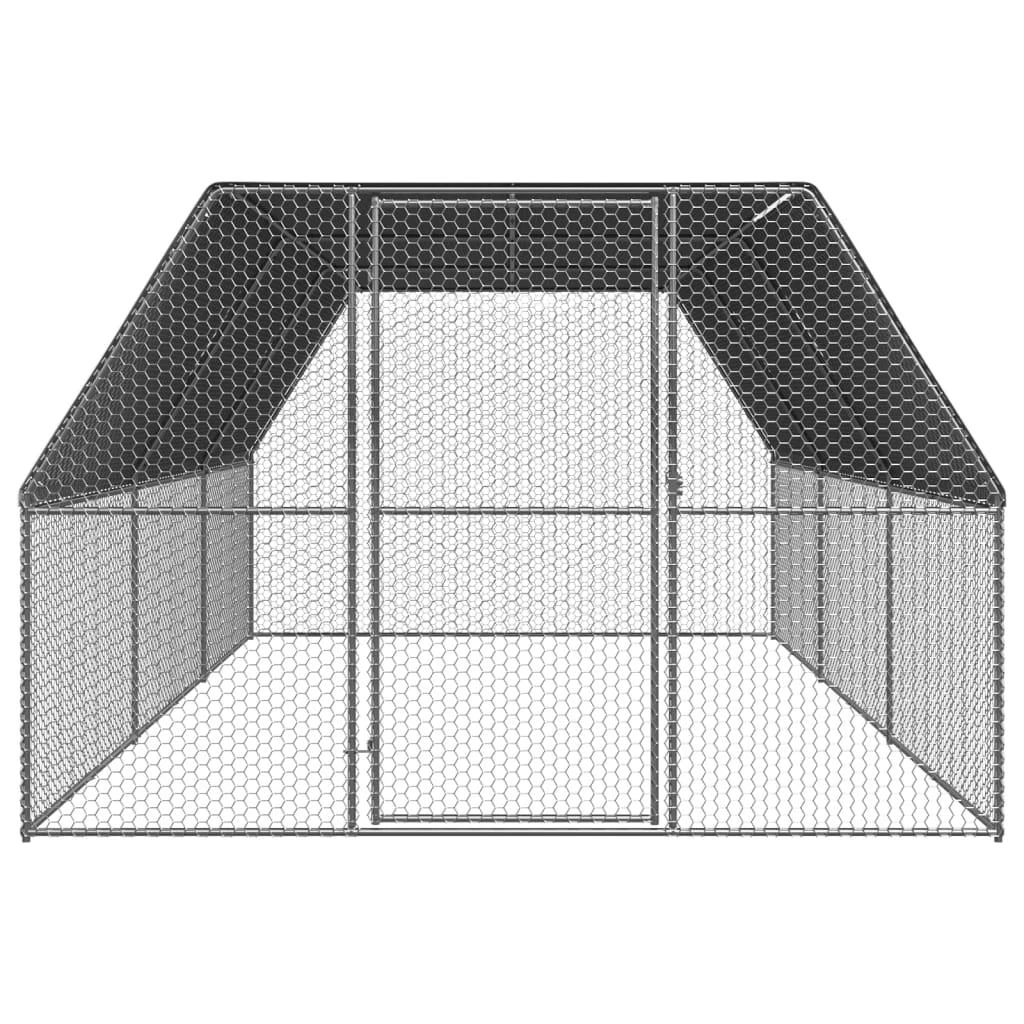 Lauko narvas viščiukams, 3x6x2m, galvanizuotas plienas