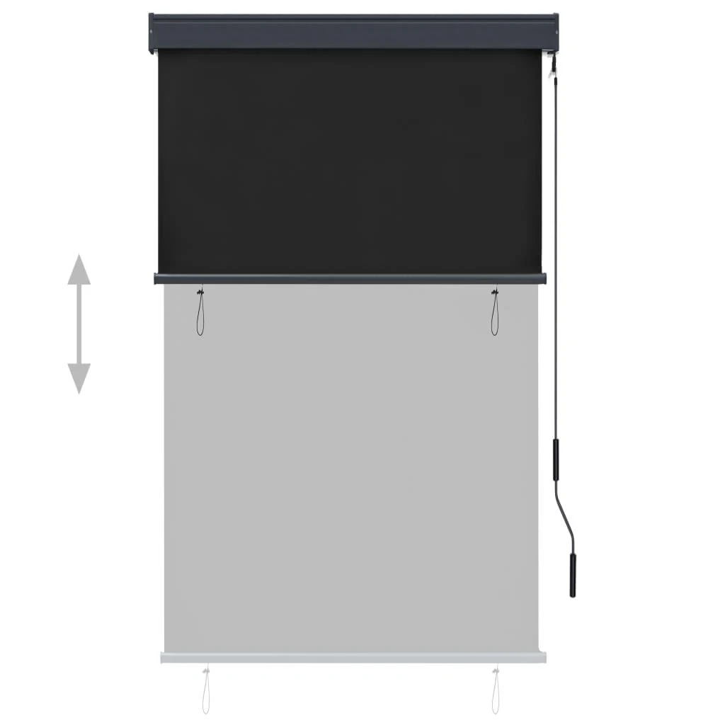 Lauko roletas, antracito spalvos, 100x250cm