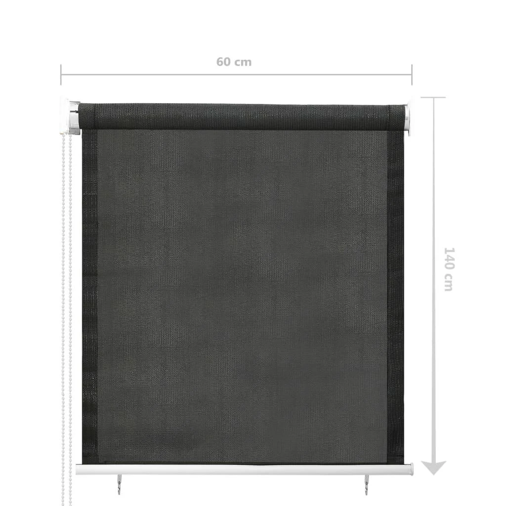 Lauko roletas, antracito spalvos, 60x140cm