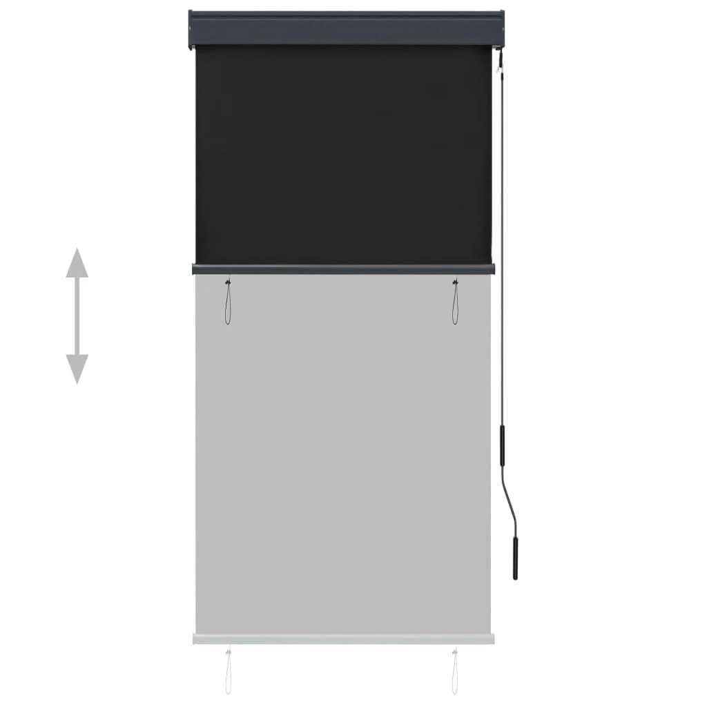 Lauko roletas, antracito spalvos, 80x250cm