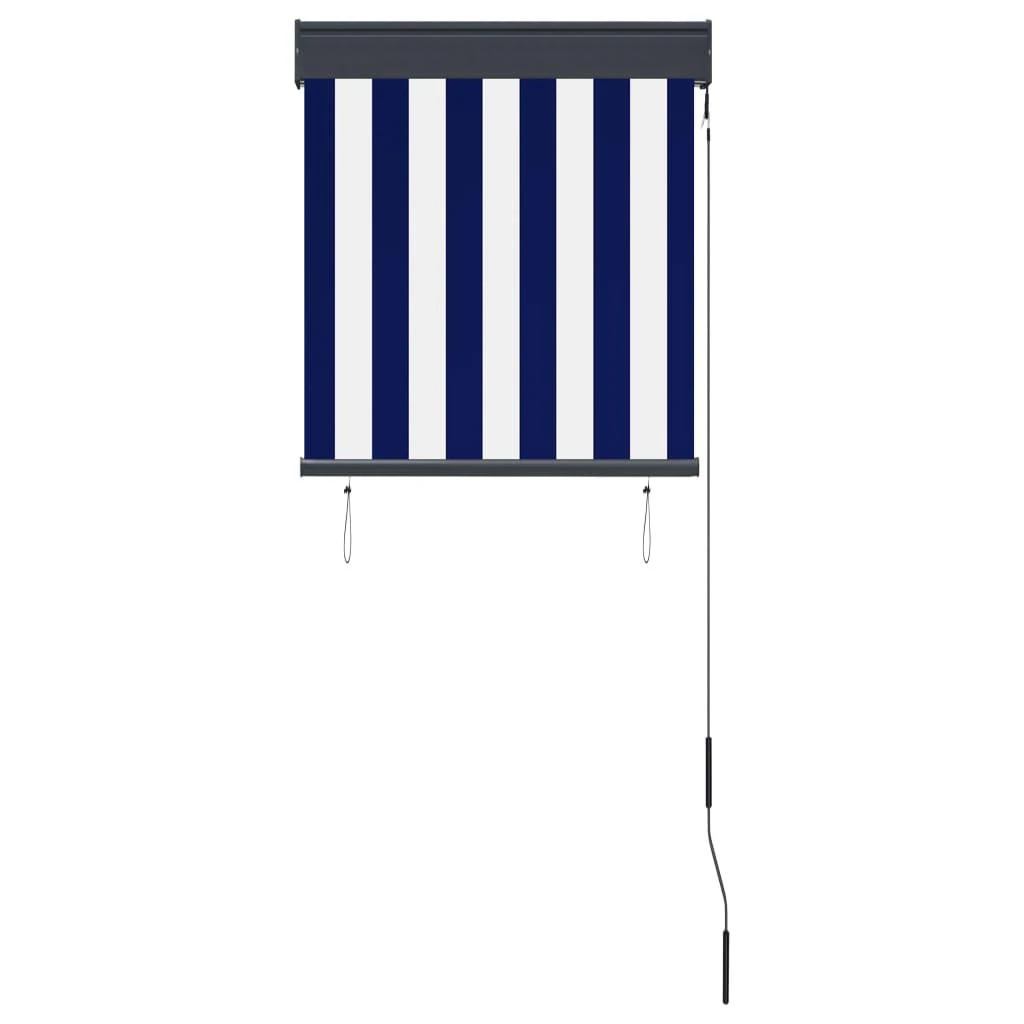 Lauko roletas, baltos ir mėlynos spalvų, 60x250cm