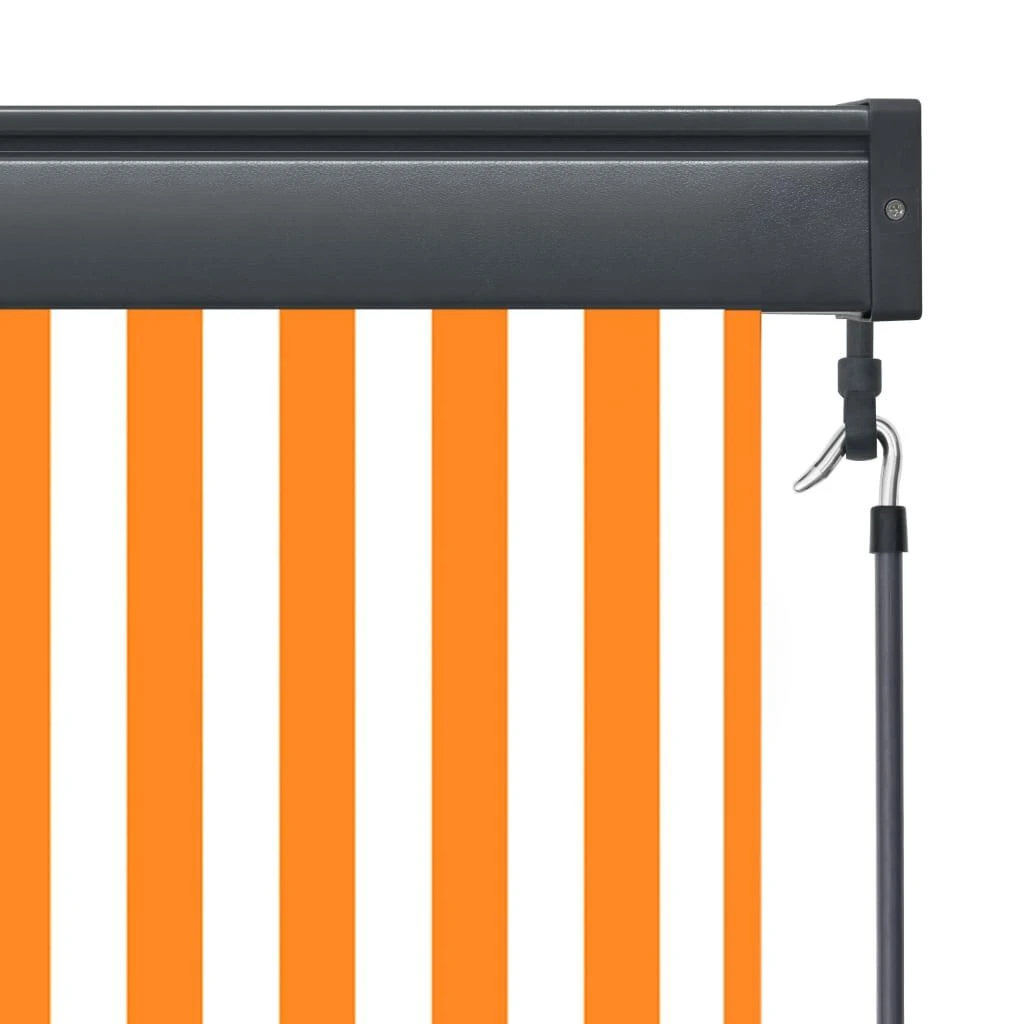 Lauko roletas, baltos ir oranžinės spalvų, 80x250cm