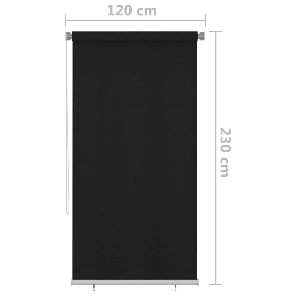 Lauko roletas, juodos spalvos, 120x230cm