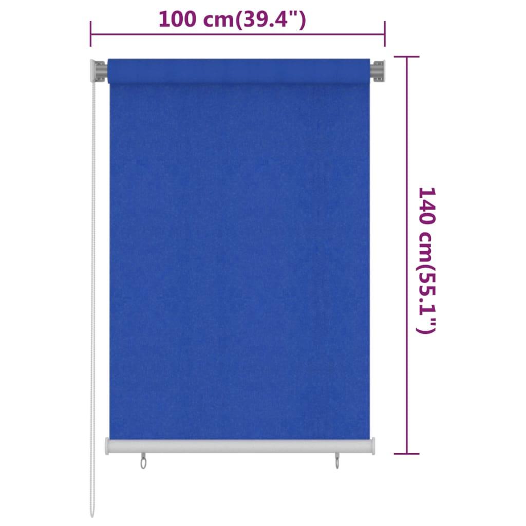 Lauko roletas, mėlynos spalvos, 100x140cm, HDPE