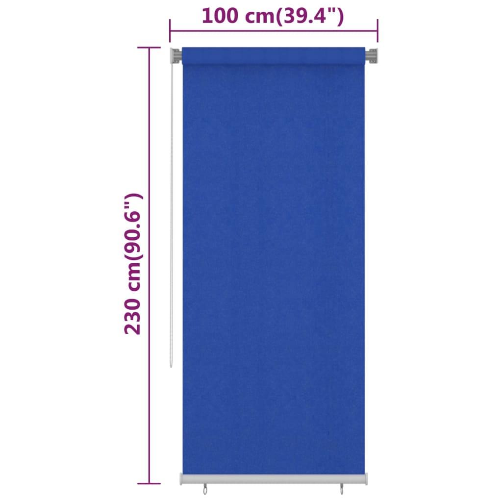 Lauko roletas, mėlynos spalvos, 100x230cm, HDPE