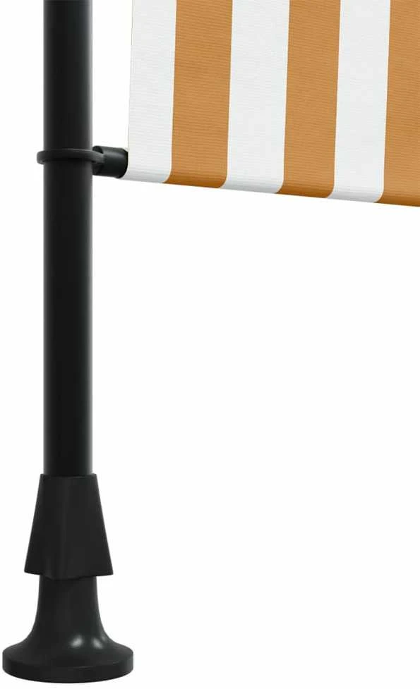 Lauko roletas, oranžinis/baltas, 100x270cm, audinys ir plienas