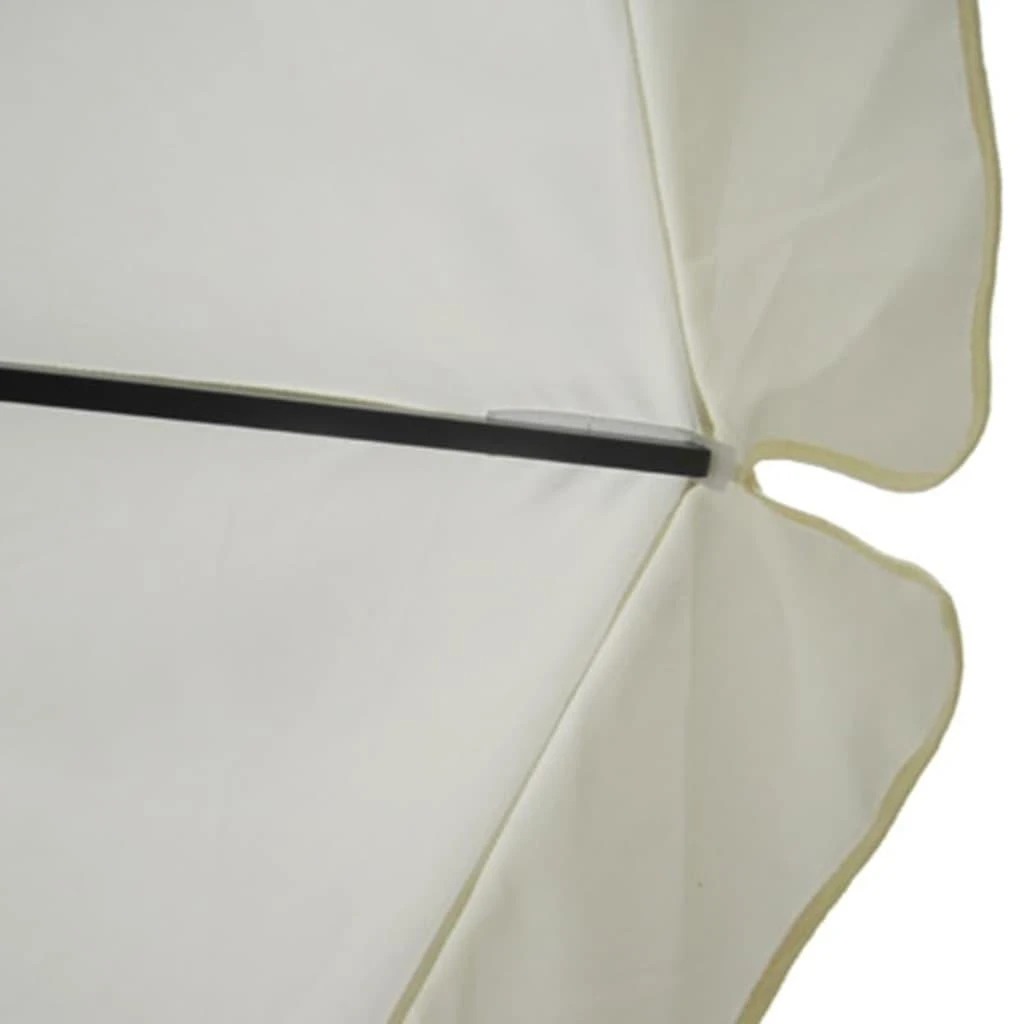 Skėtis nuo saulės, baltos spalvos, 500cm, aliuminis