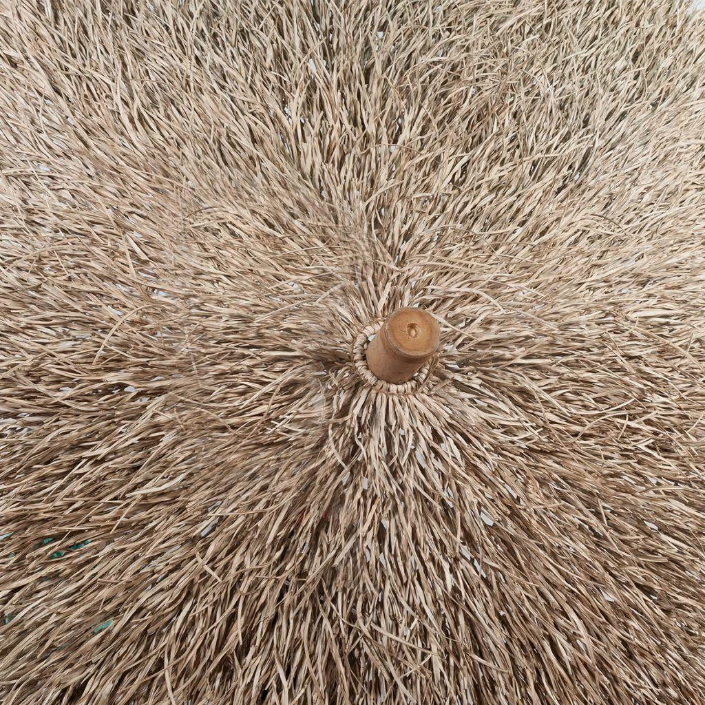 Skėtis nuo saulės, 270cm, bambukas, su stogu iš bananų lapų