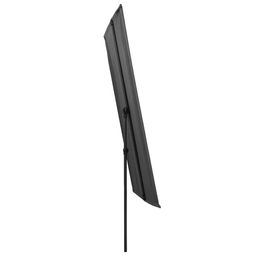Sodo skėtis nuo saulės su aliuminio stulpu, antracito, 2x1,5m