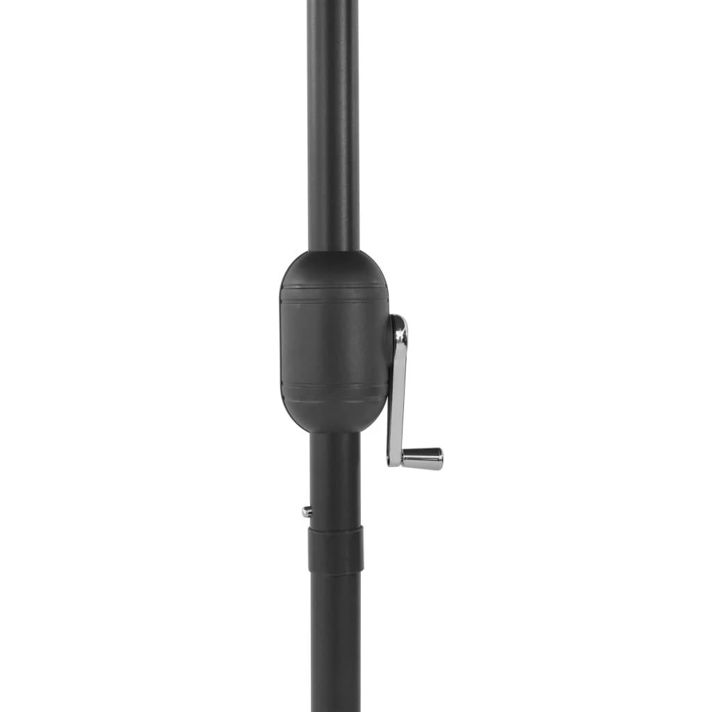 Lauko skėtis nuo saulės su aliuminio stulpu, juodas, 270cm