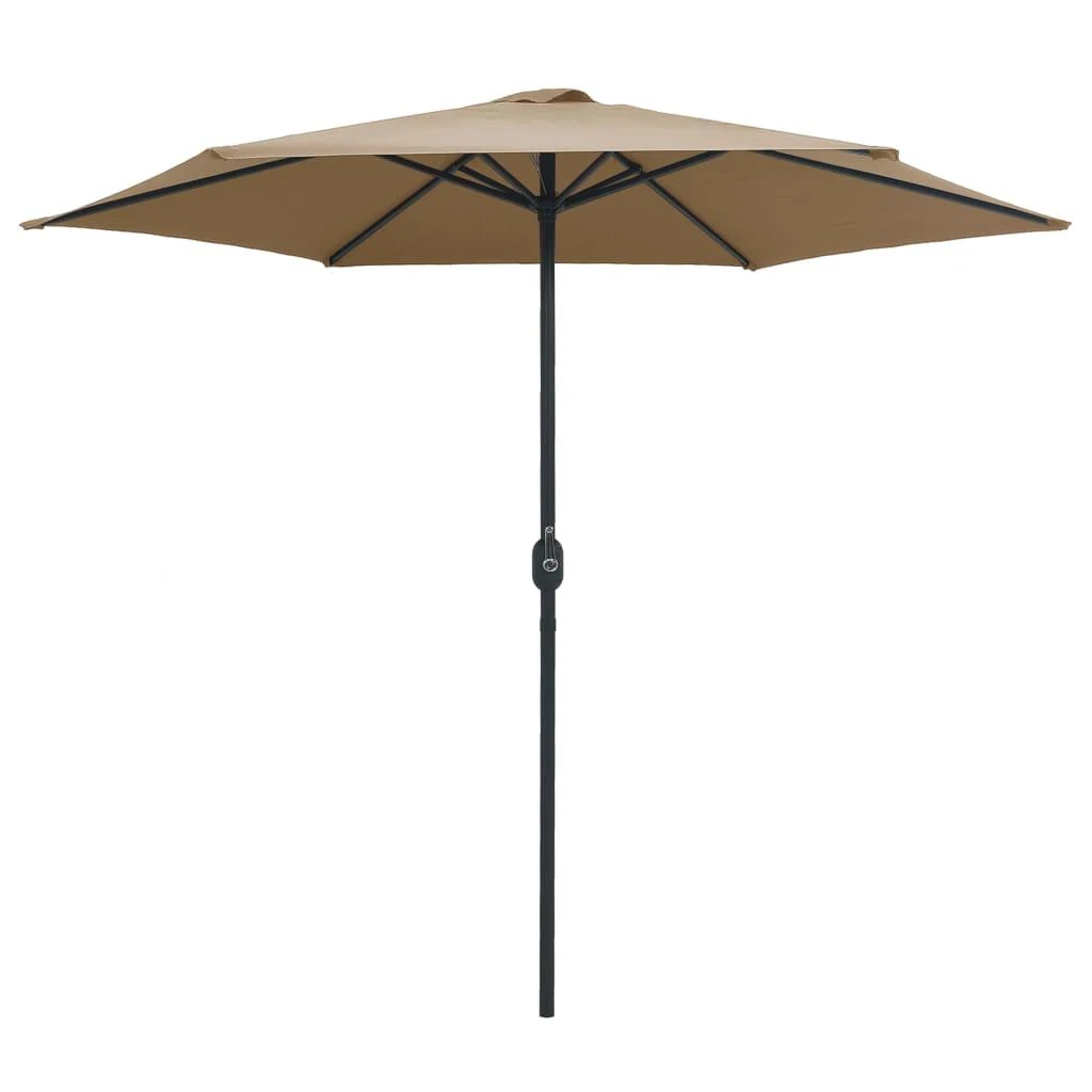 Sodo skėtis nuo saulės su aliuminio stulpu, taupe, 270x246cm