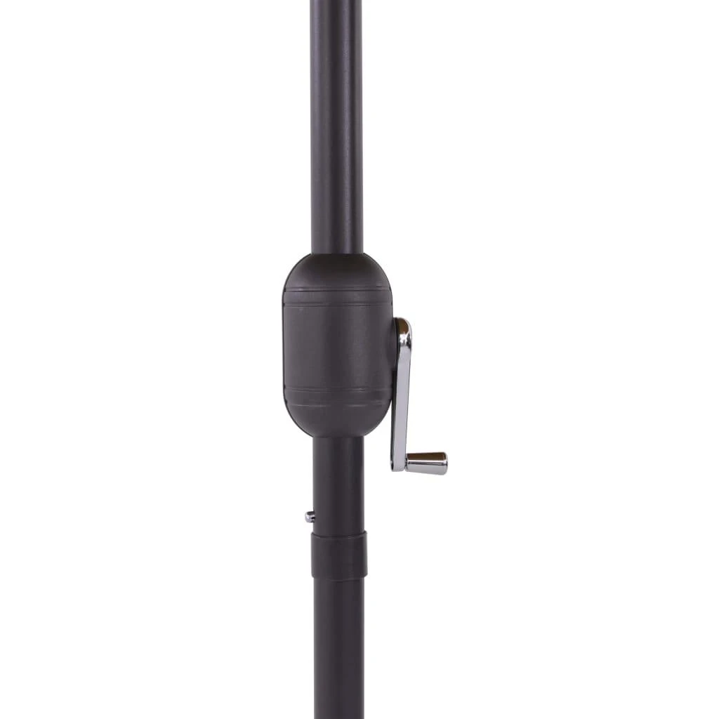 Lauko skėtis nuo saulės su aliuminio stulpu, taupe, 270cm