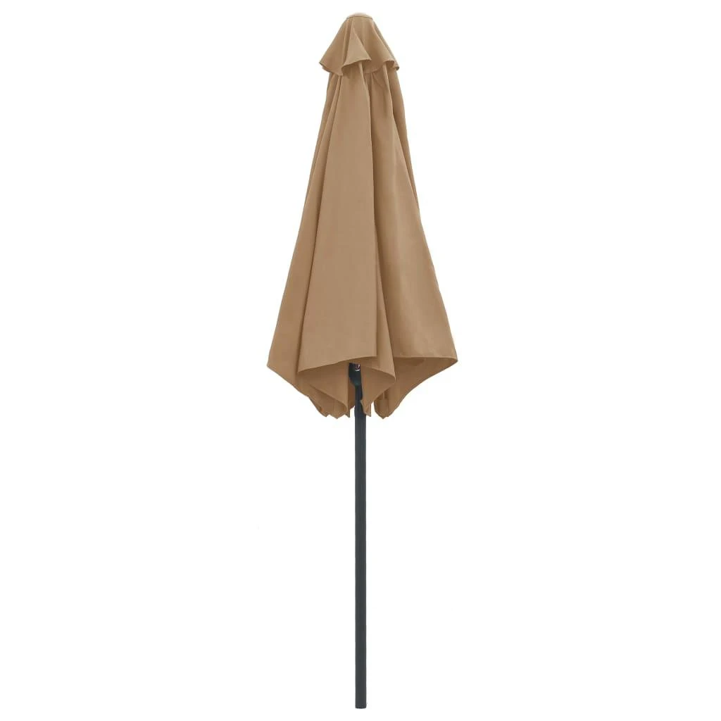 Sodo skėtis nuo saulės su aliuminio stulpu, taupe, 270x246cm