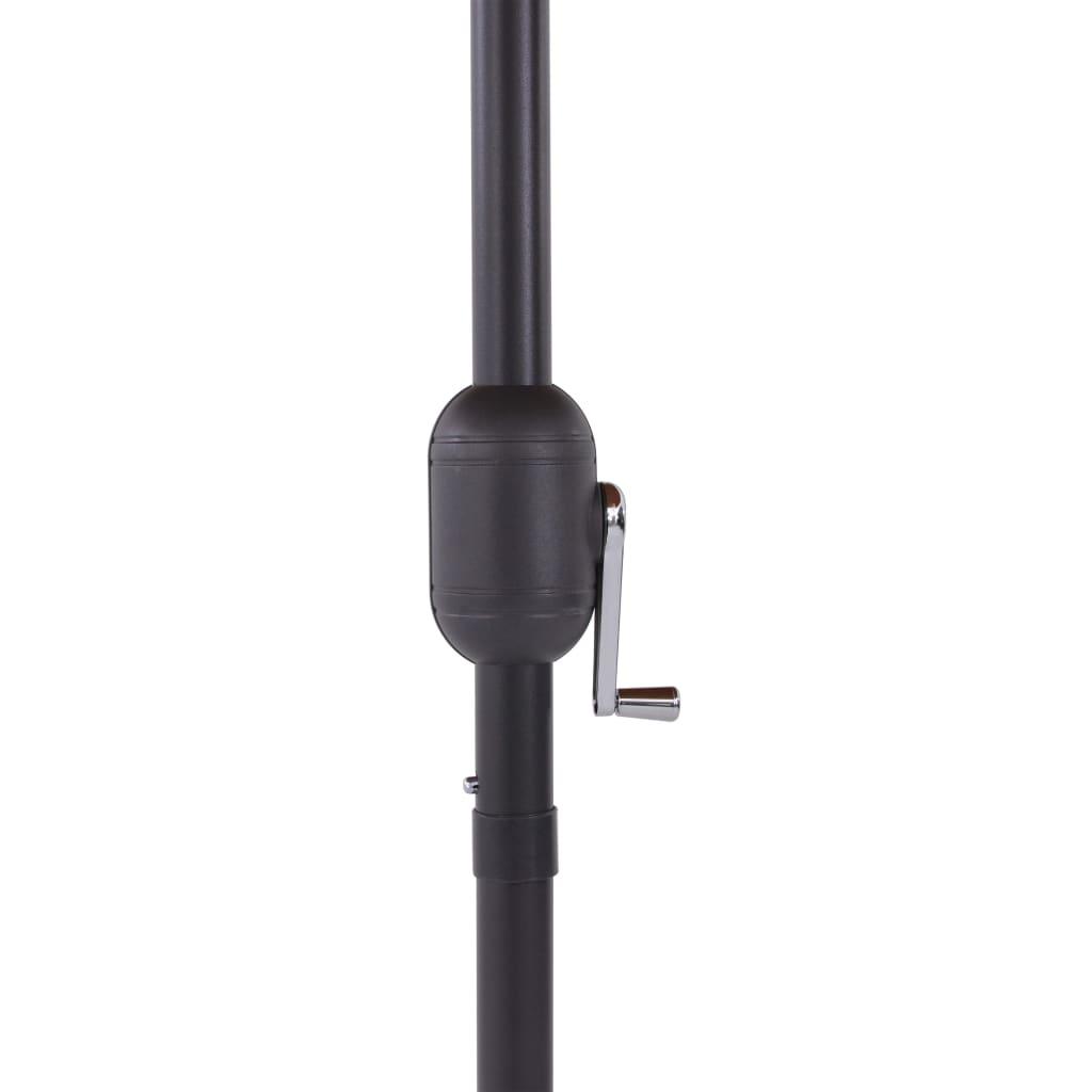Lauko skėtis nuo saulės su aliuminio stulpu, terakota, 270cm