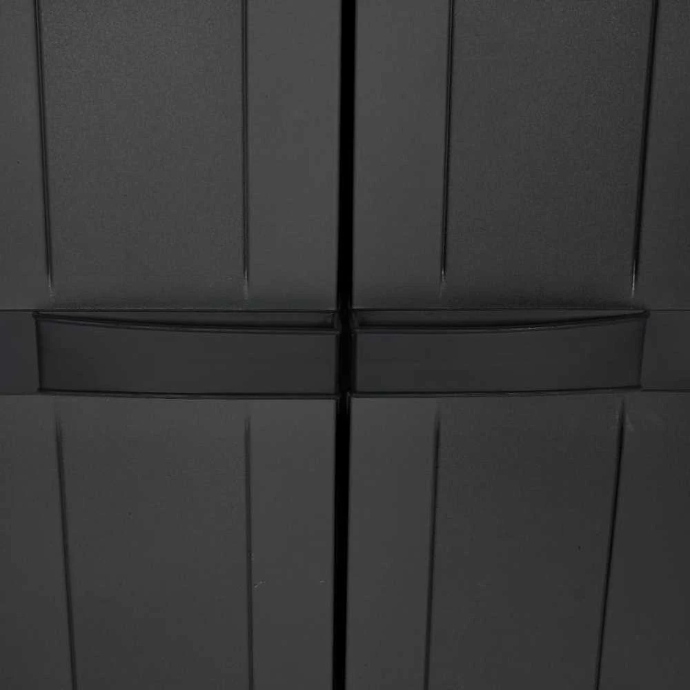 Lauko spintelė daiktams, juodos spalvos, 65x37x165cm, PP
