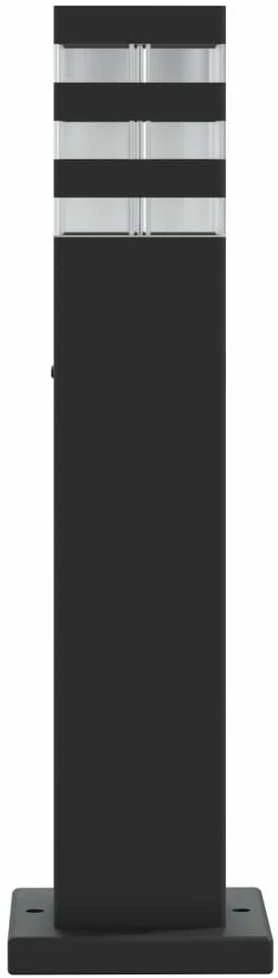 Lauko šviestuvas, 3vnt., juodas, 50cm, aliuminis
