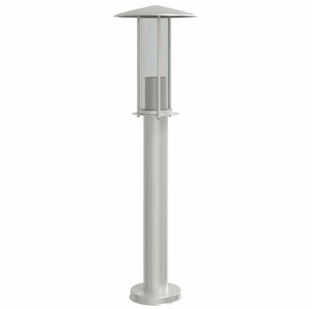 Lauko šviestuvas, 3vnt., sidabrinis, 60cm, nerūdijantis plienas