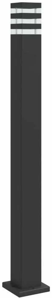 Lauko šviestuvas, juodos spalvos, 110cm, aliuminis