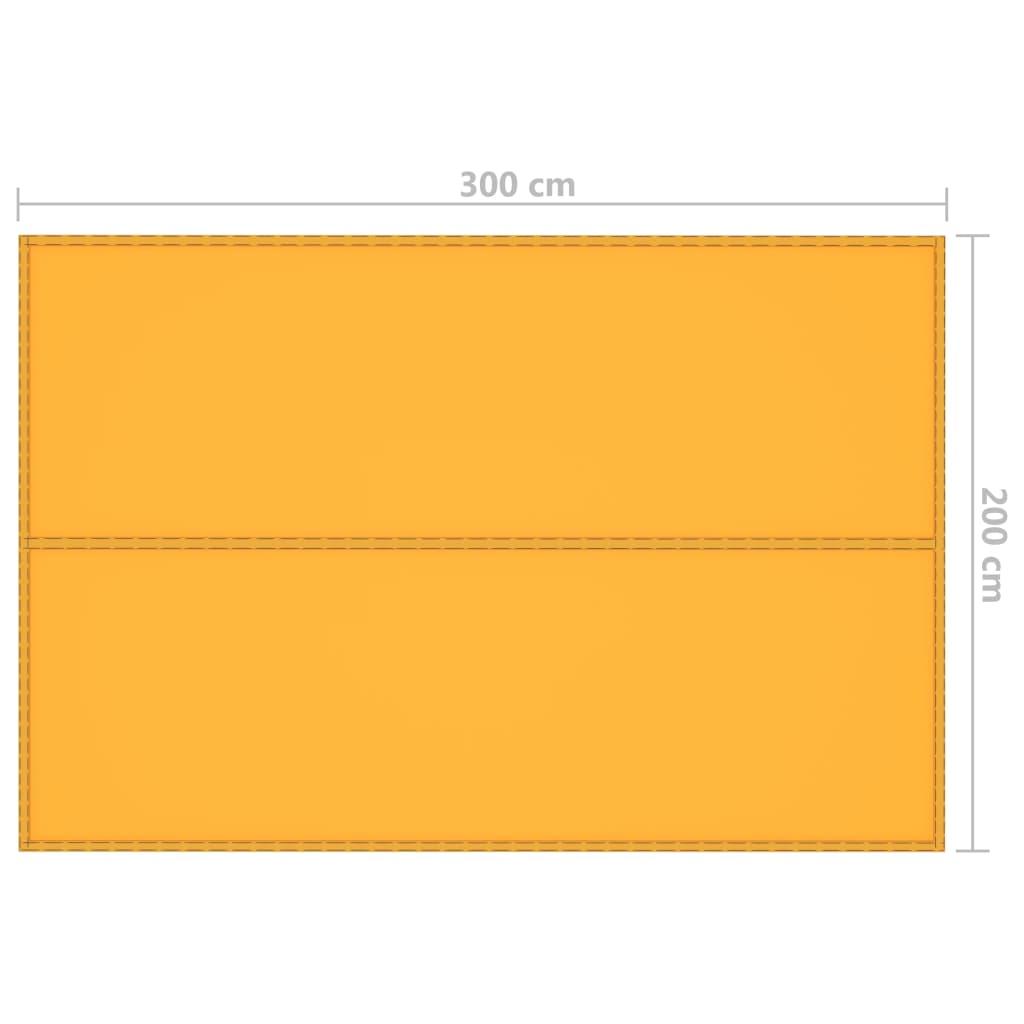 Lauko tentas, geltonos spalvos, 3x2m