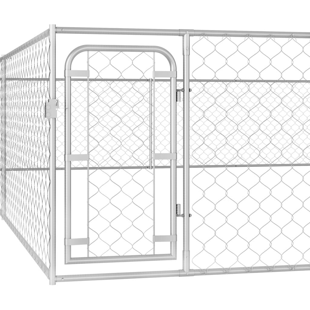 Lauko voljeras šunims, 6x6x1m, galvanizuotas plienas