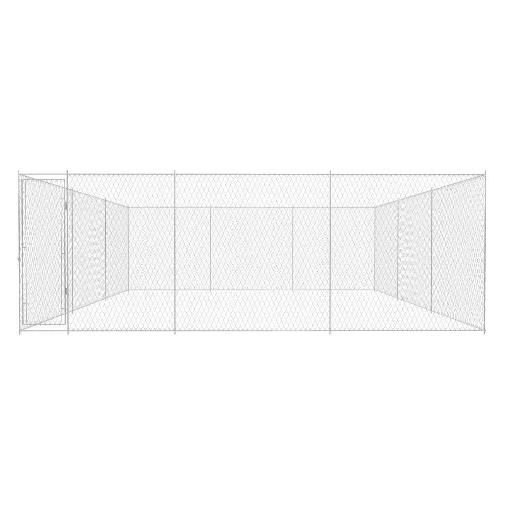 Lauko voljeras šunims, 570x570x185 cm, galvanizuotas plienas