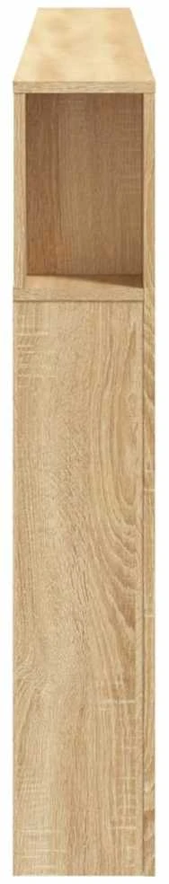 LED galvūgalis, ąžuolo, 220x18,5x103,5cm, apdirbta mediena