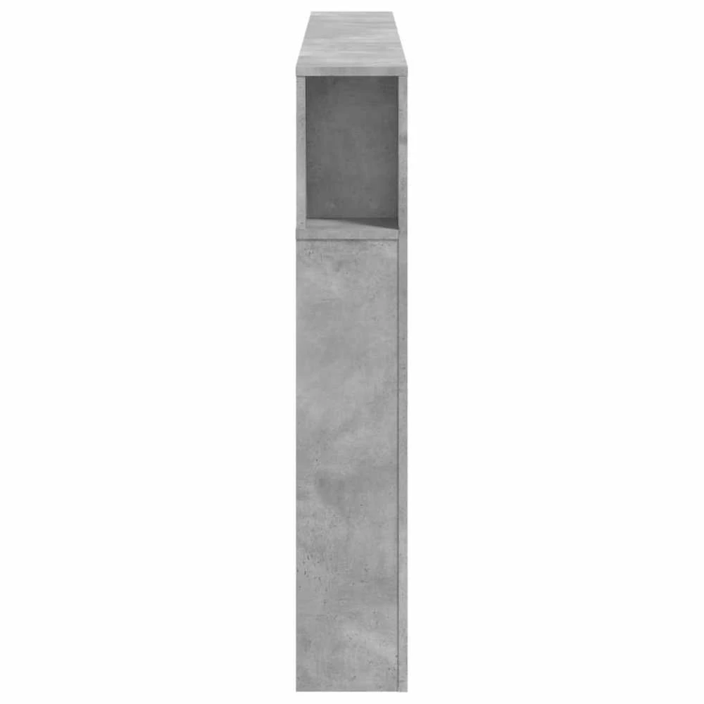 LED galvūgalis, betono, 160x18,5x103,5cm, apdirbta mediena