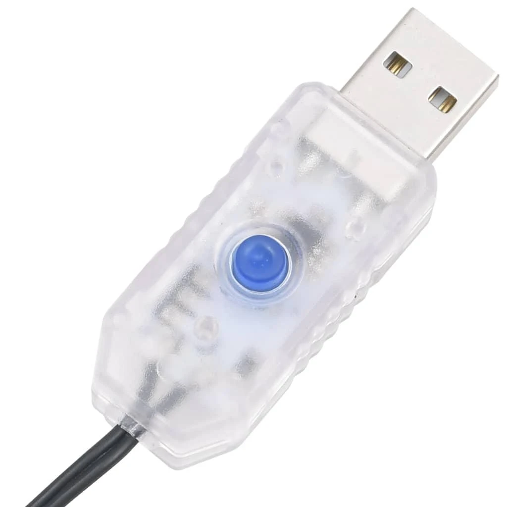LED lempučių girlianda, 30m, PVC, 300 mėlynos spalvos LED