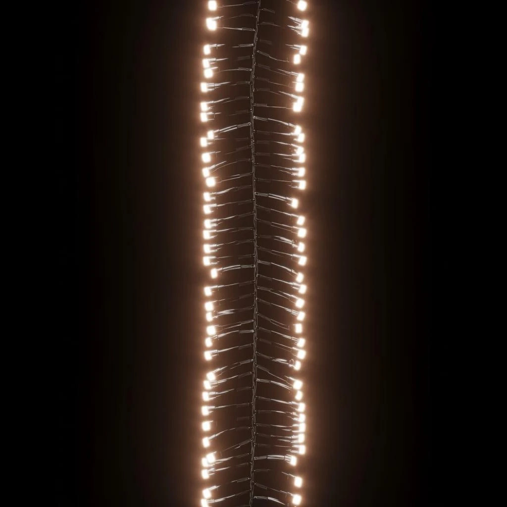 LED lempučių girlianda, 7,4m, PVC, 400 šiltų baltų LED, tanki