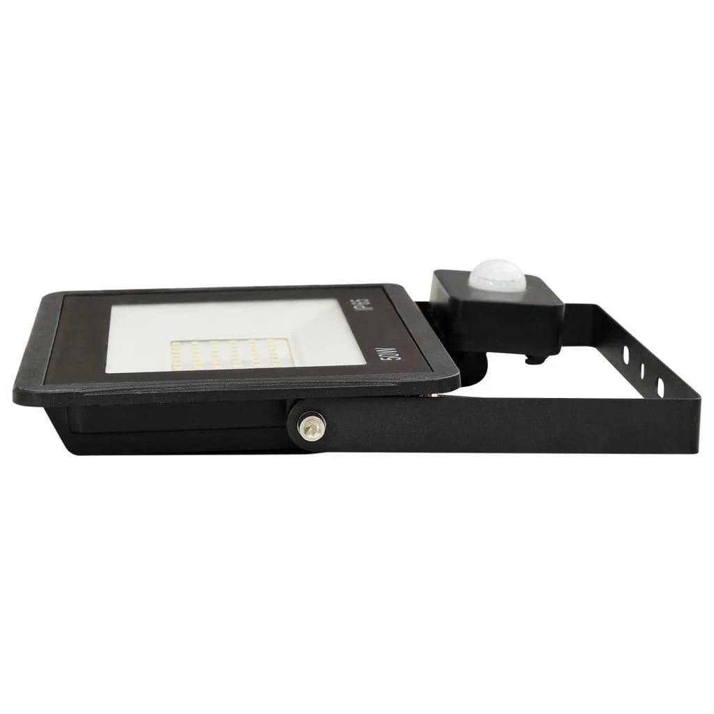 LED prožektorius su jutikliu, šaltos baltos spalvos, 50W