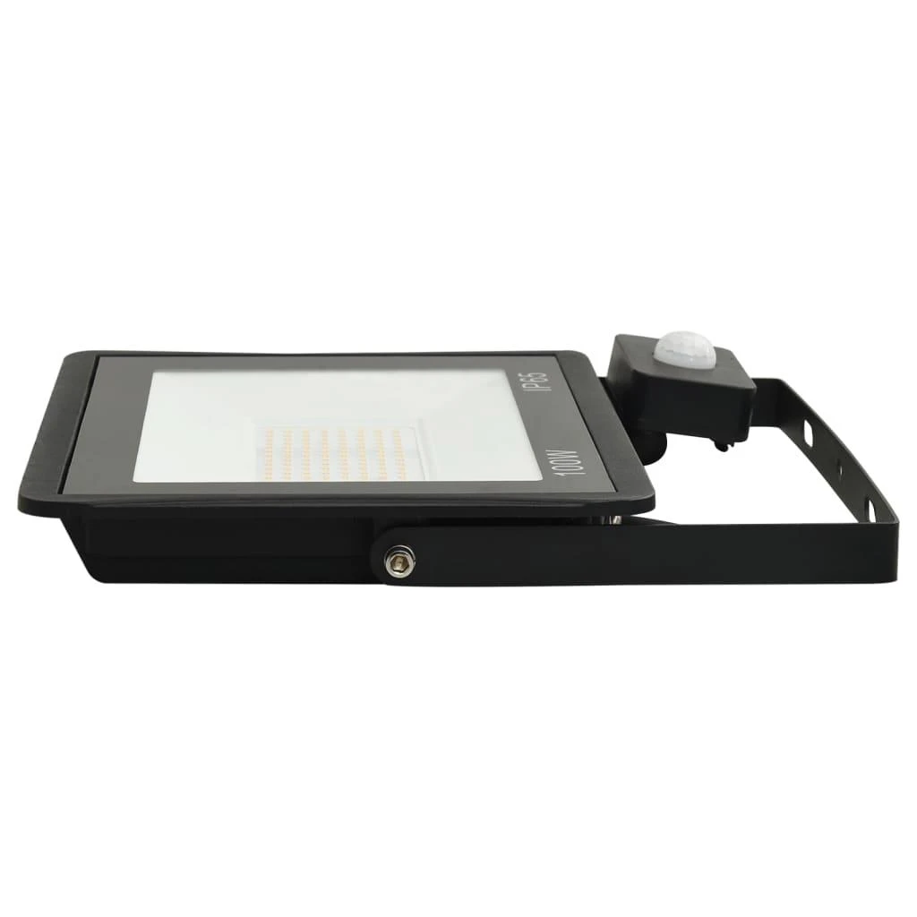 LED prožektorius su jutikliu, šiltos baltos spalvos, 100W