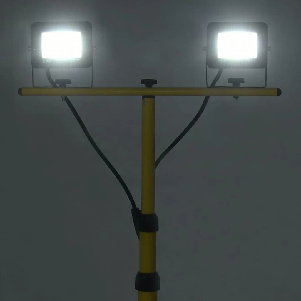 LED prožektorius su trikoju, šaltos baltos spalvos, 2x10W