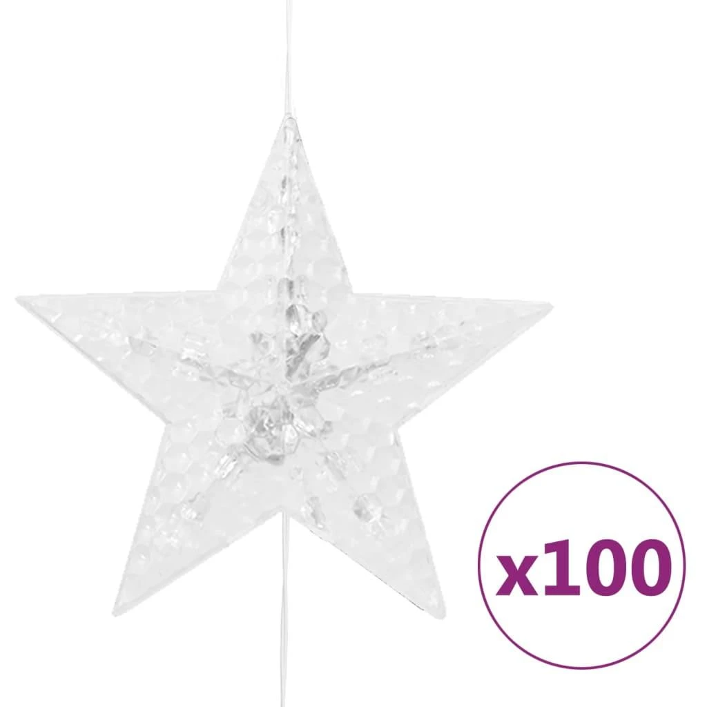 LED žvaigždžių užuolaida, 500 mėlynų LED lempučių