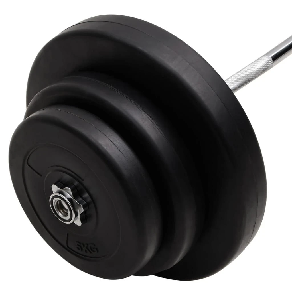 Lenkta štanga su svoriais, 60kg
