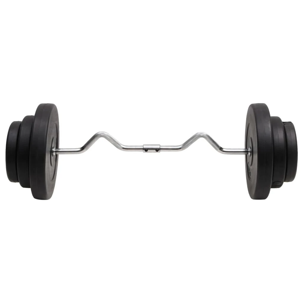 Lenkta štanga su svoriais, 60kg