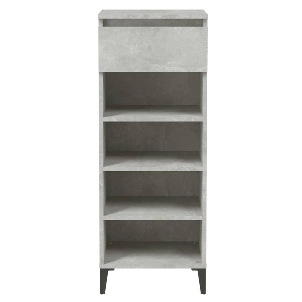 Lentyna batams, betono pilka, 40x36x105cm, apdirbta mediena