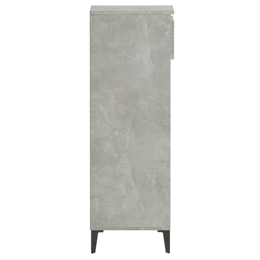 Lentyna batams, betono pilka, 40x36x105cm, apdirbta mediena