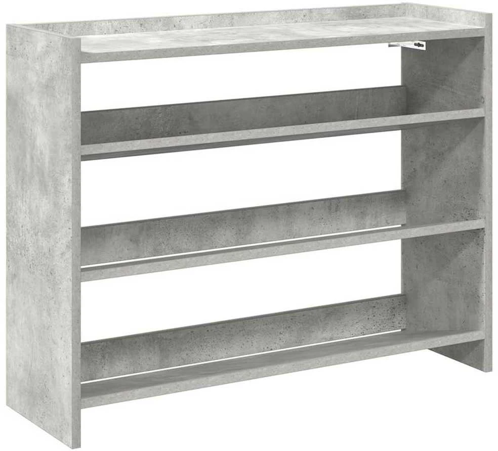 Lentyna batams, betono pilka, 80x25x62cm, apdirbta mediena