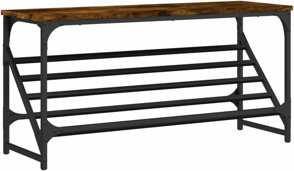 Lentyna batams, dūminio ąžuolo, 90x30x45cm, apdirbta mediena