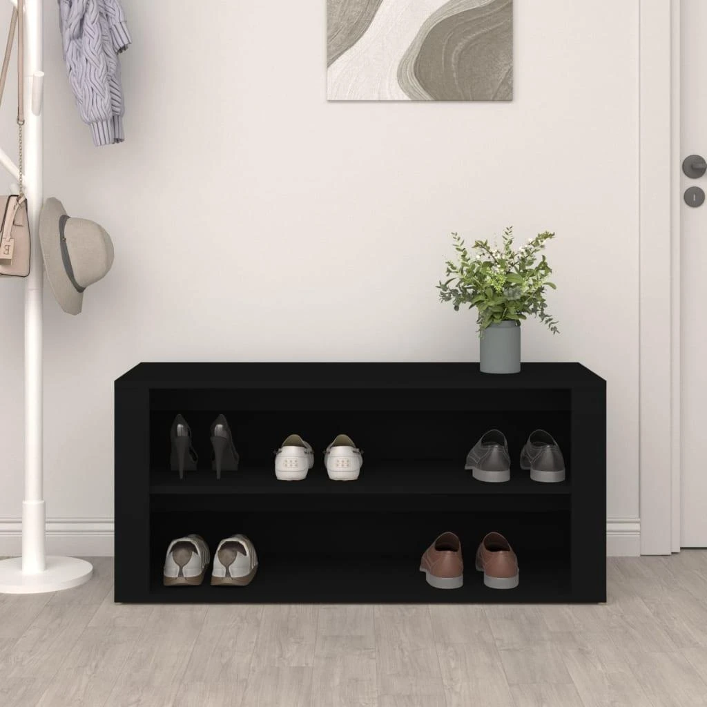 Lentyna batams, juodos spalvos, 100x35x45cm, apdirbta mediena