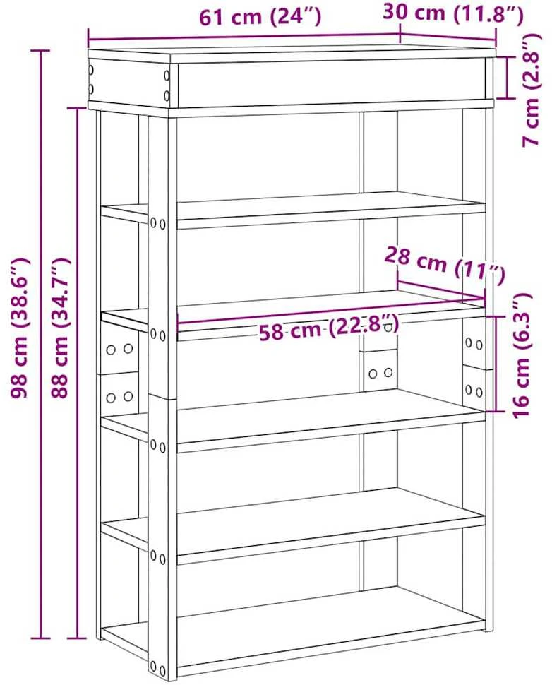 Lentyna batams, medienos, 60x30x98cm, apdirbta mediena