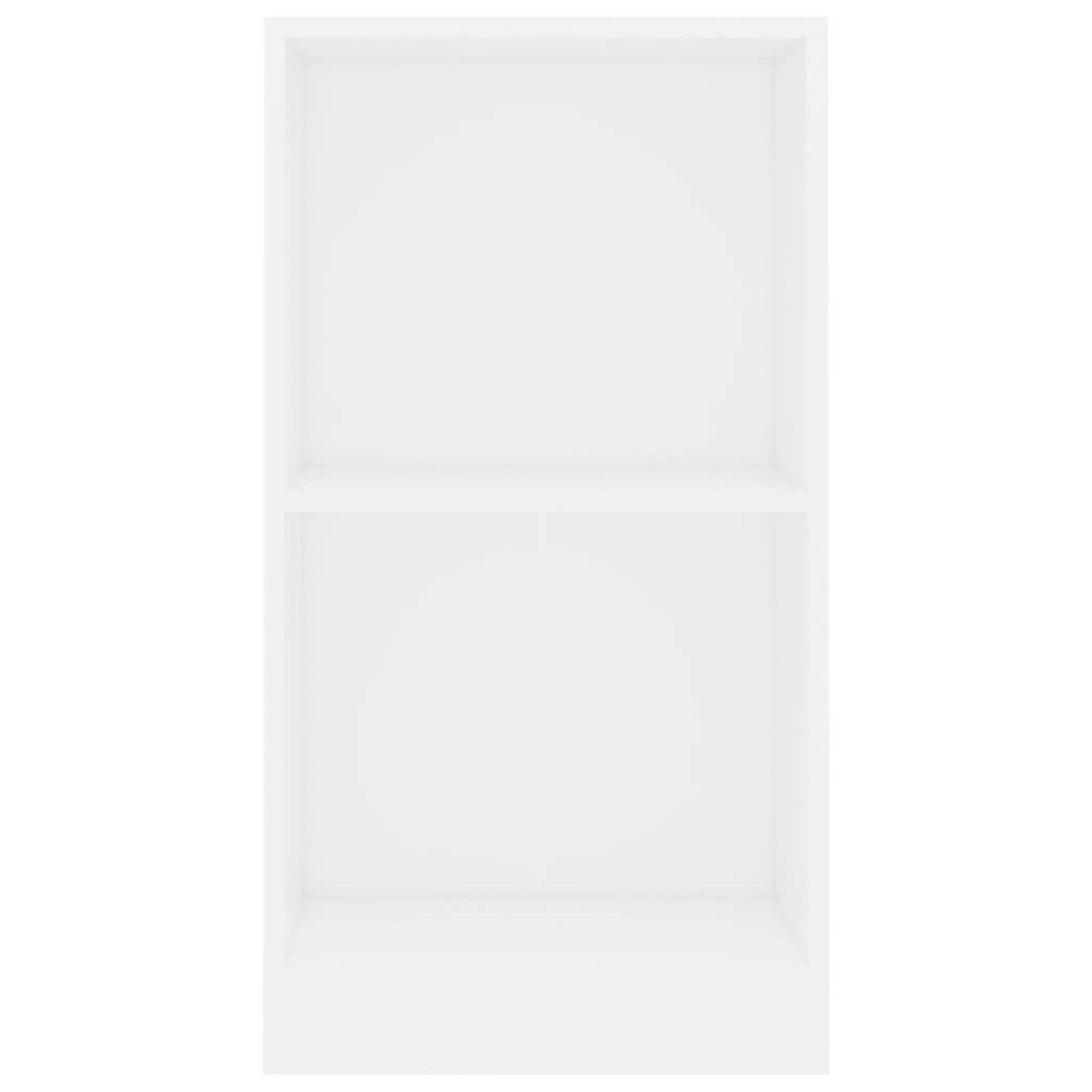 Lentyna knygoms, baltos spalvos, 40x24x75cm, apdirbta mediena
