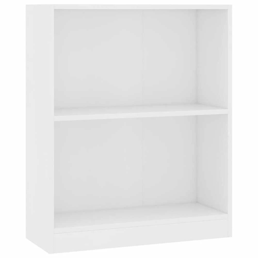 Lentyna knygoms, baltos spalvos, 60x24x76 cm, mediena