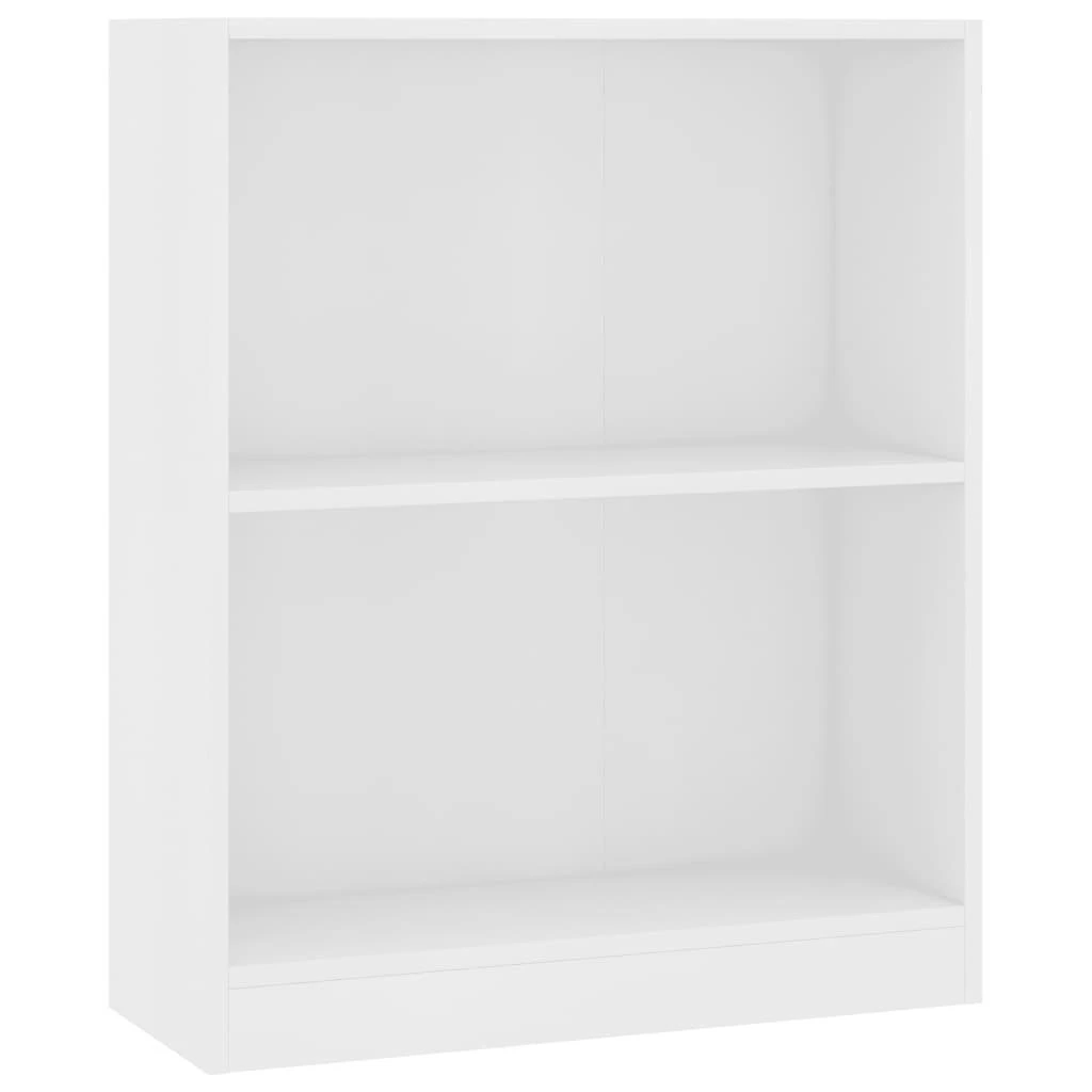 Lentyna knygoms, baltos spalvos, 60x24x76 cm, mediena