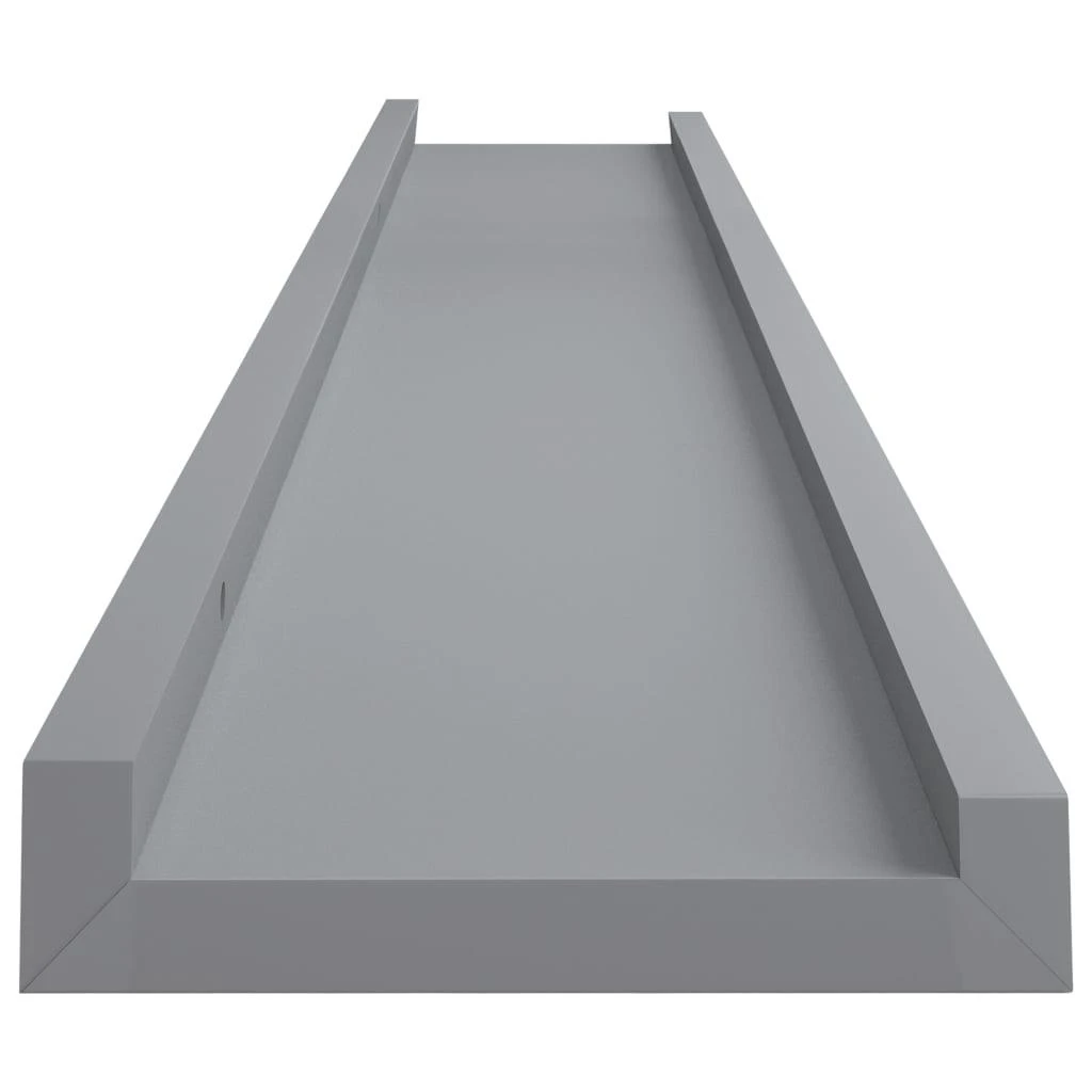 Lentynos nuotraukų rėmeliams, 2vnt., pilkos, 80x9x3cm, MDF