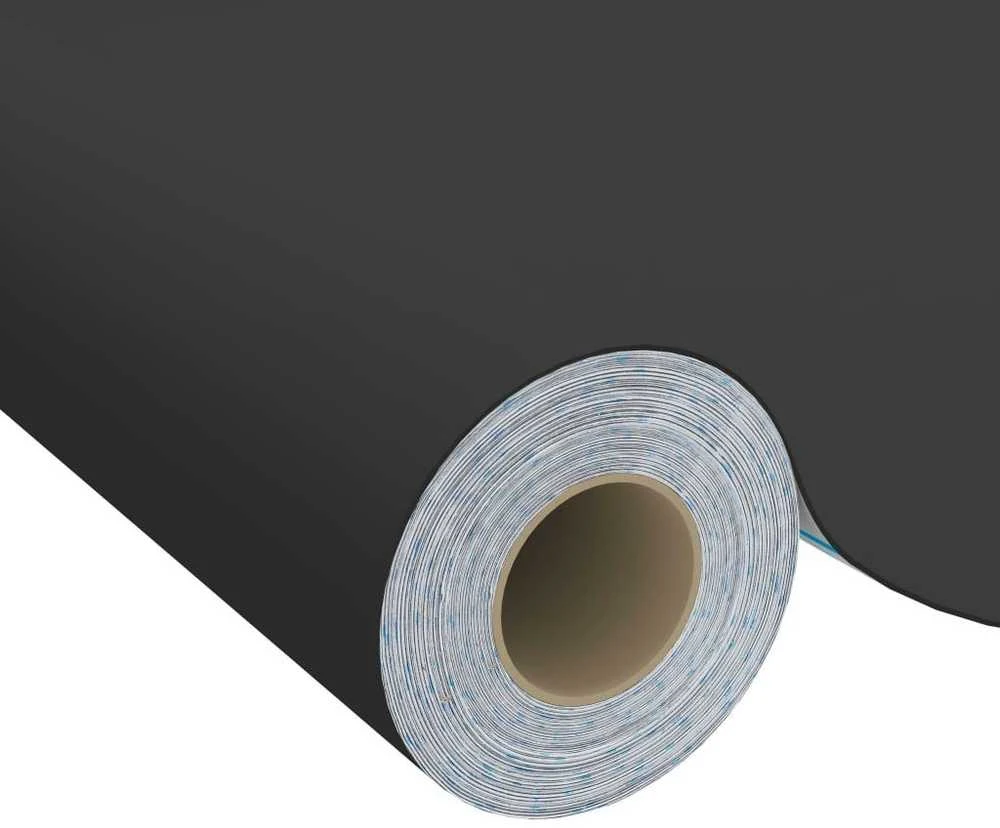 Lipnios plėvelės baldams, 2vnt., juodos, 500x90cm, PVC